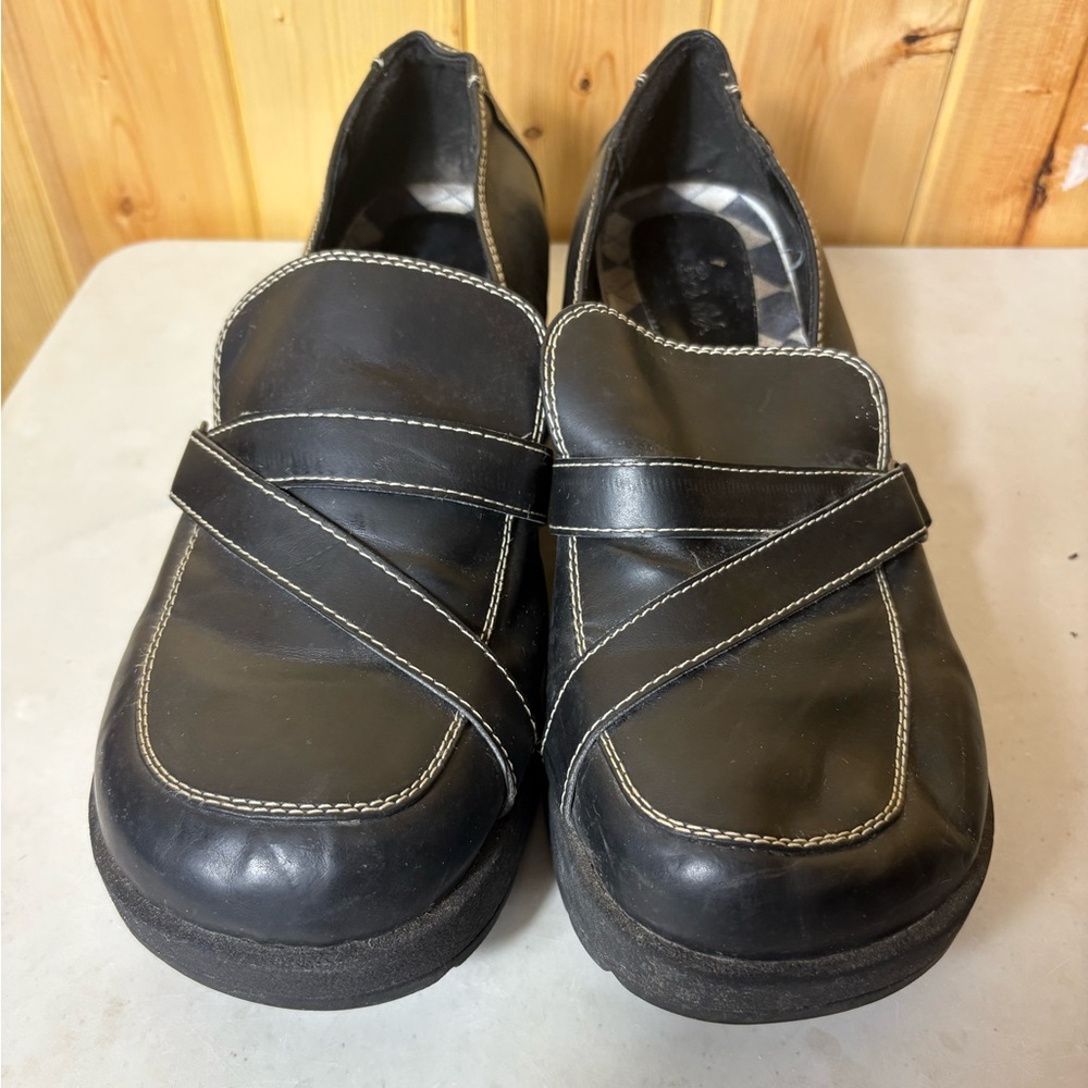 VTG Bewild Chunky Platform Shoes Sz 10 Black Dark Academia Punk Rock Goth  90s